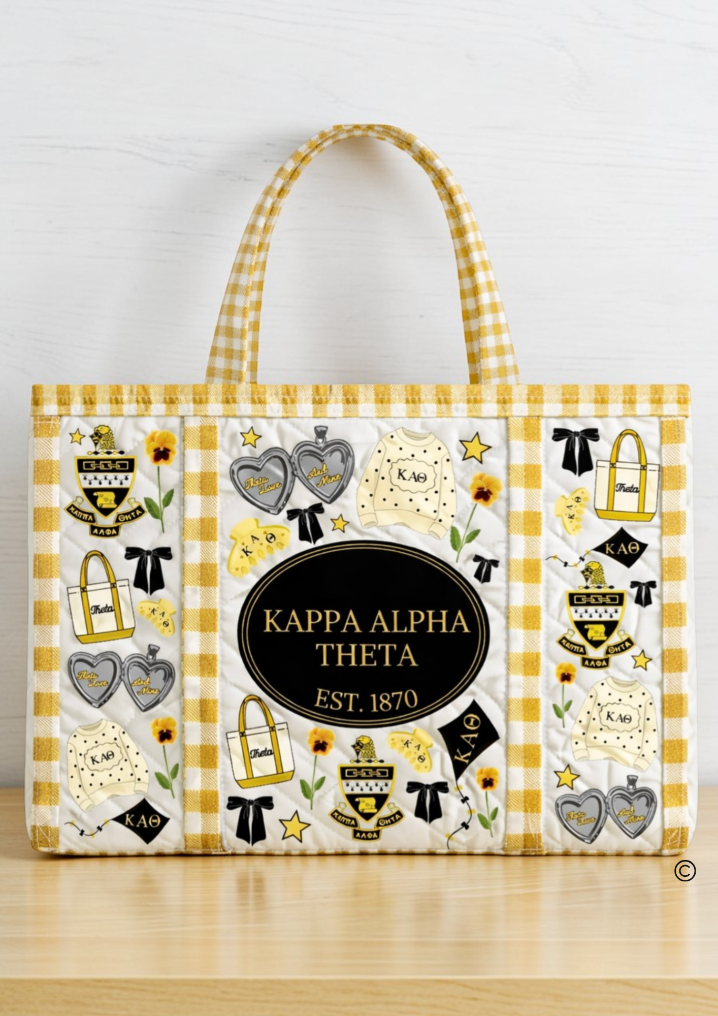 SC - ETA 6/30 - Kappa Alpha Theta Sorority Tote Bag