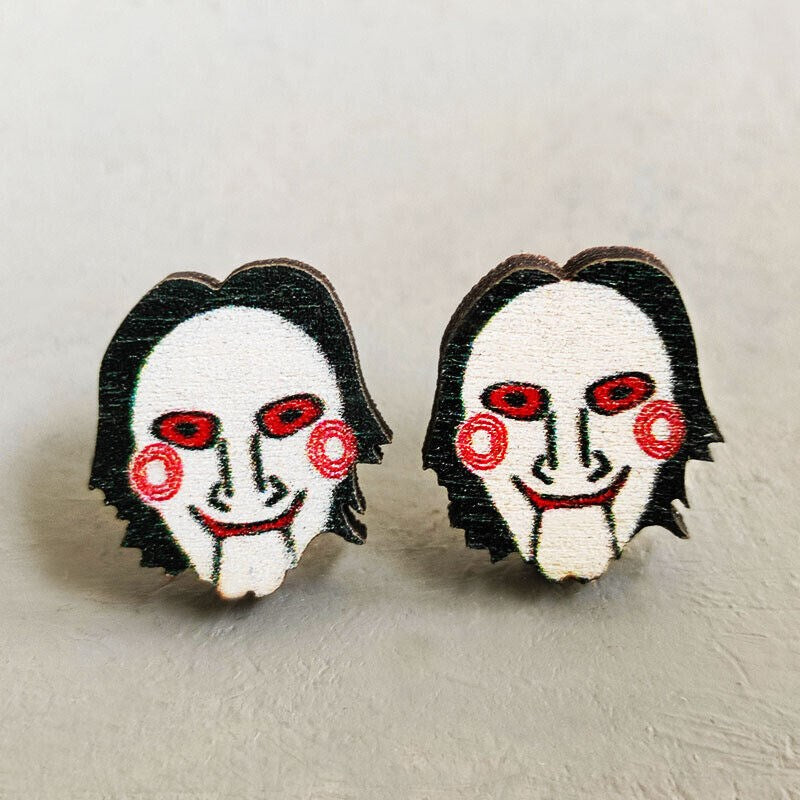 Halloween Wood Fall Stud Earrings