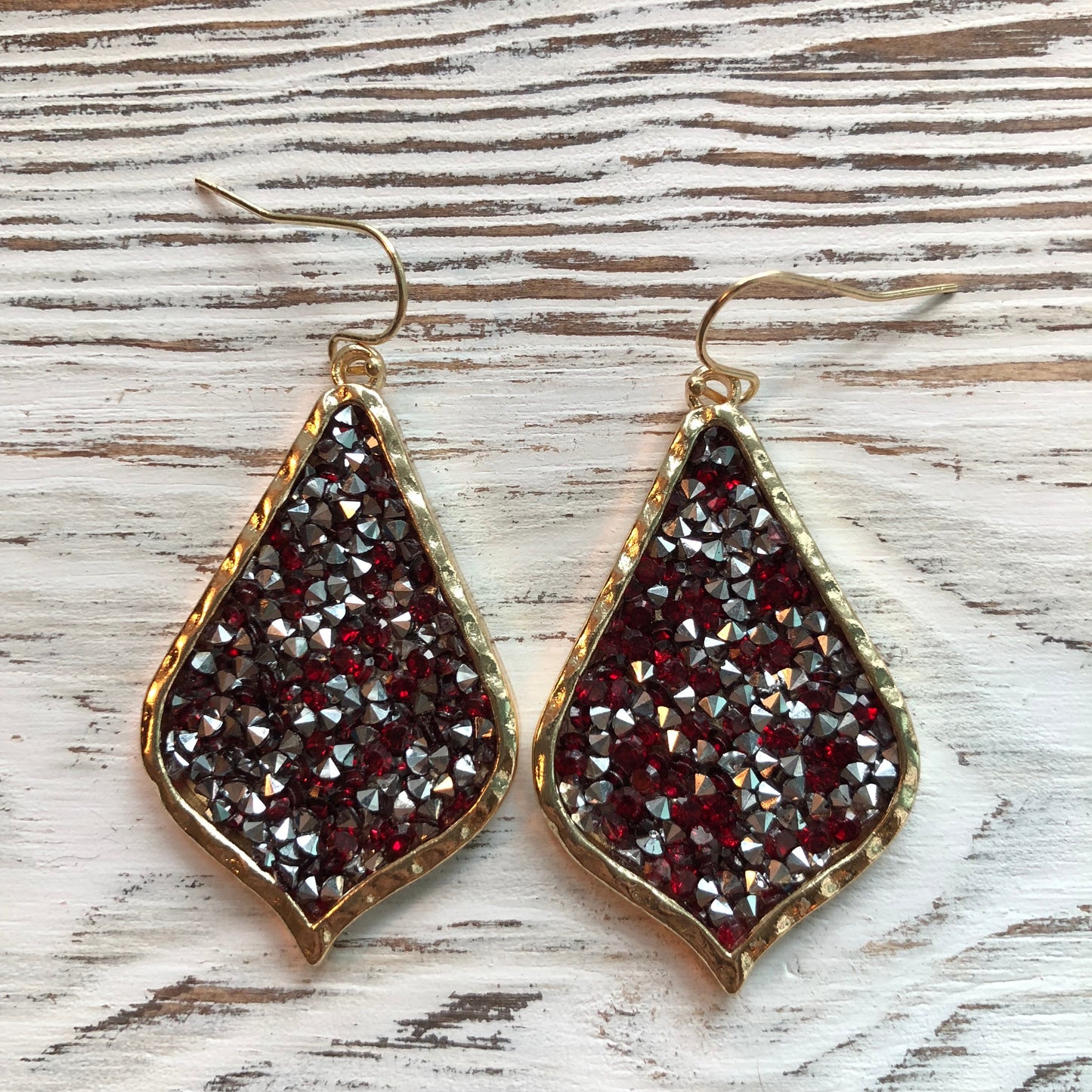 James Lily Rhinestone Sparkle Rock Earrings