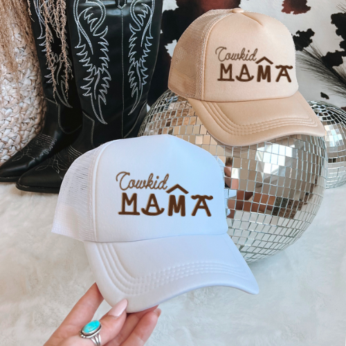 Cowkid mama western trucker hat
