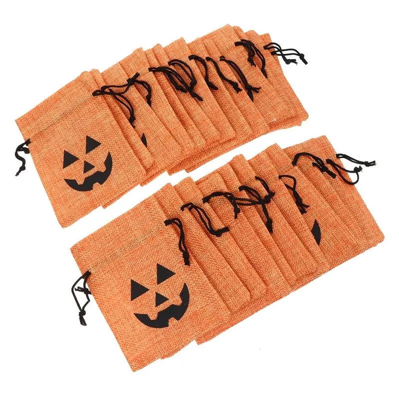 Halloween Orange Canvas Bags ( 1 Bag )