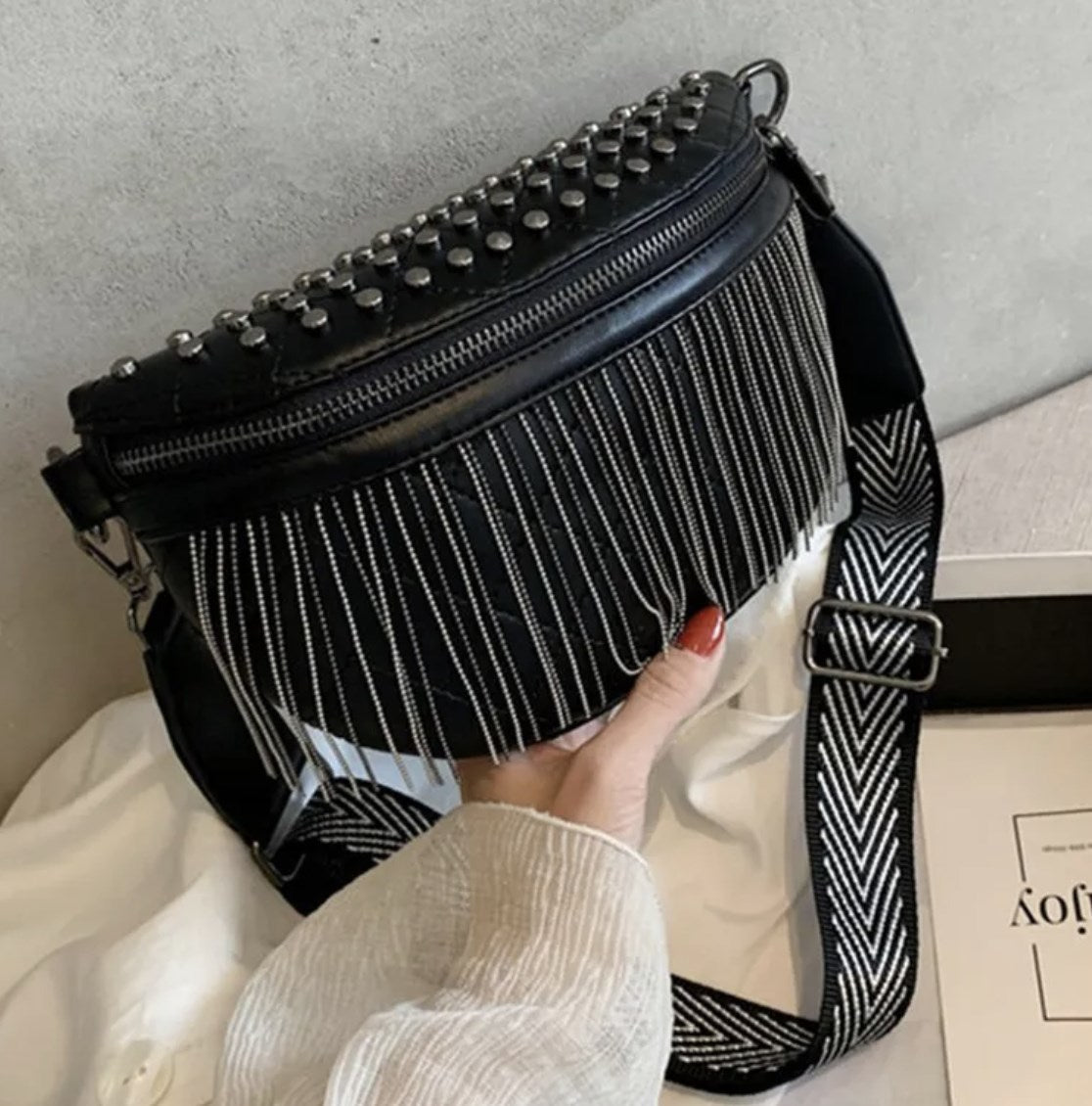 Party Time Zipper Fanny Pack Cross Body