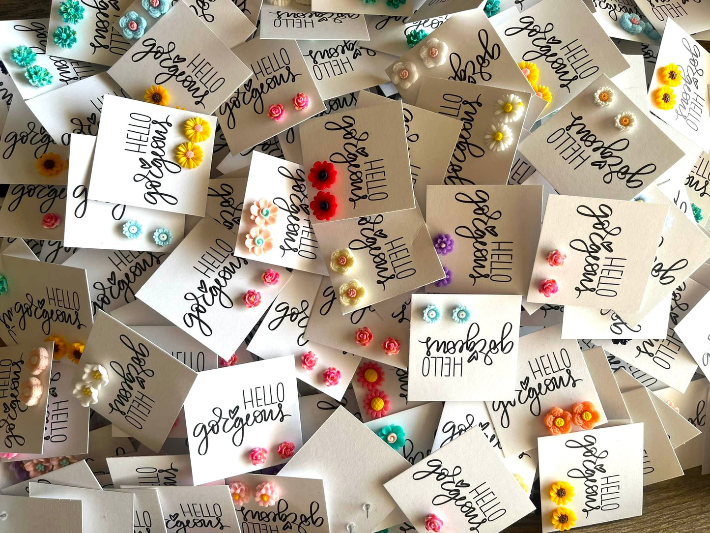 🌸 Flower Stud Earring Mix