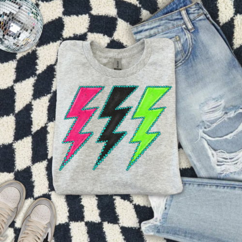 Neon bolt sublimation T-shirt