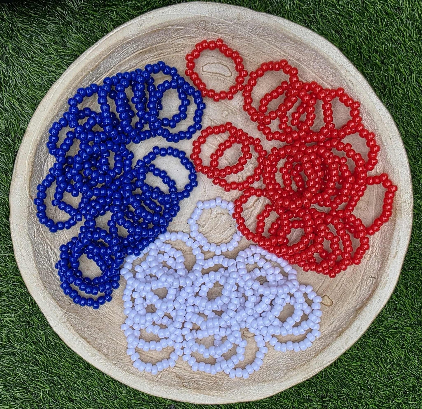 Red, White and Blue Stretchy Patriotic Bracelets