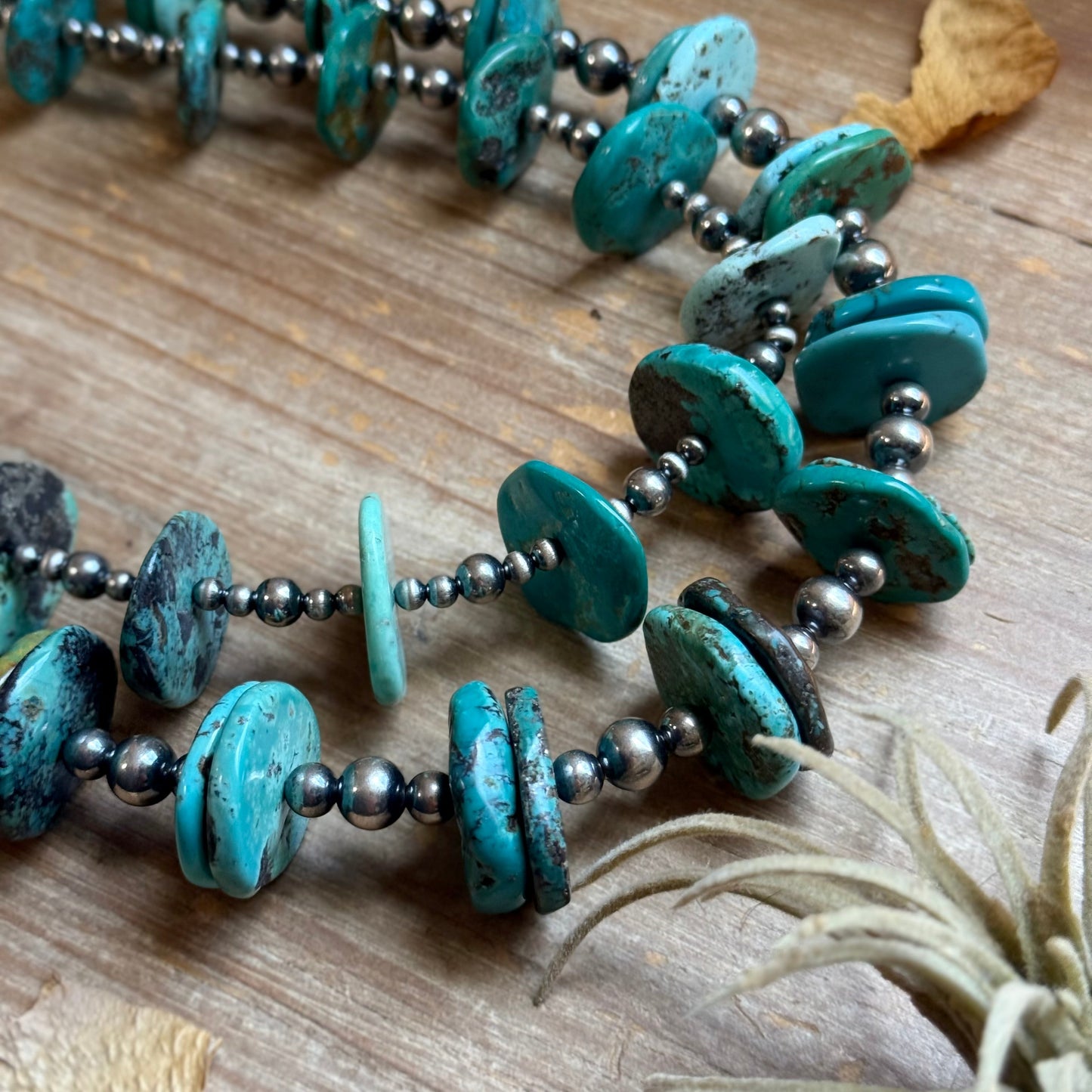 Jaci Two-Necklace Graduated Blue-Green Turquoise Showstopper Stack