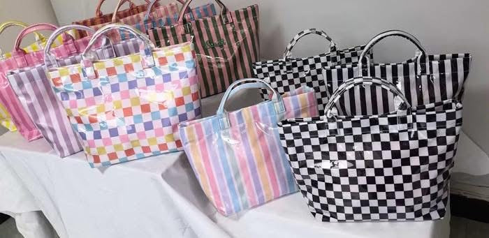 Waterproof Striped Beach Bag