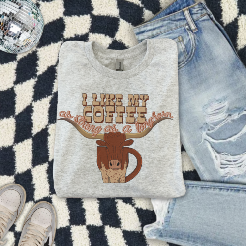 I like my coffee sublimation T-shirt