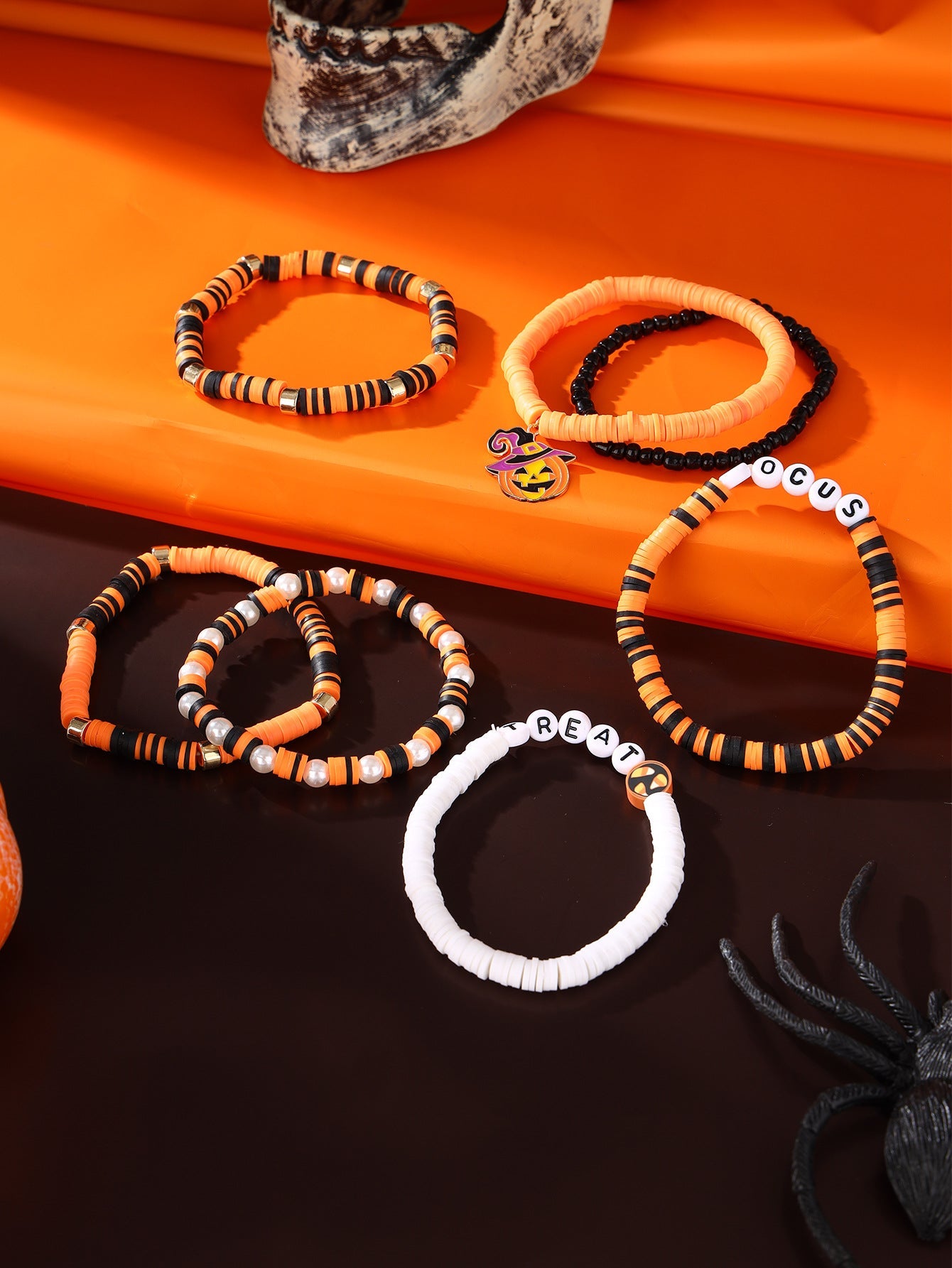 Hocus Halloween Stretchy Bracelet Set