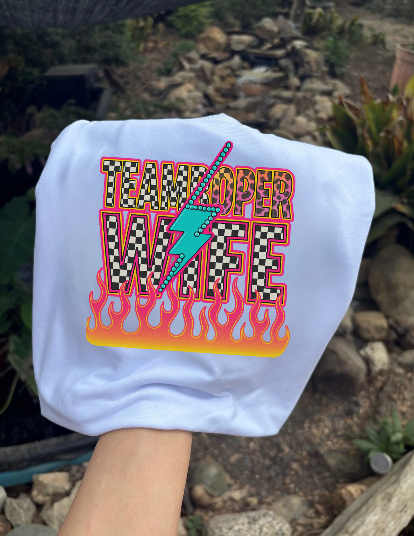 Team roper wife sublimation T-shirt