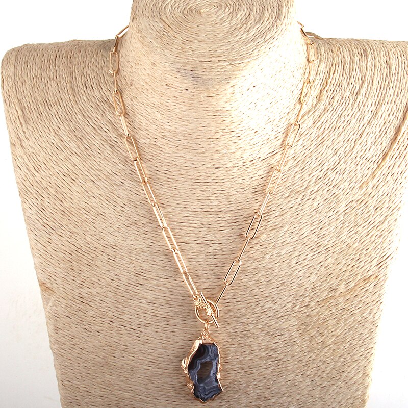 Gold Chain Bam Statement Necklace