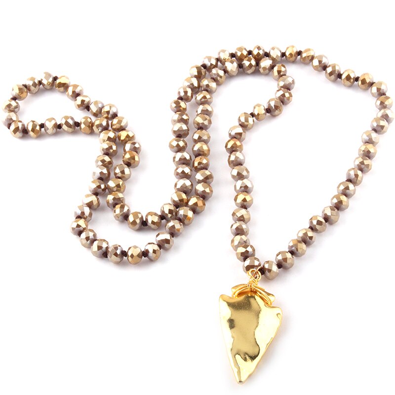 Tribal Arrowhead Statement Necklace