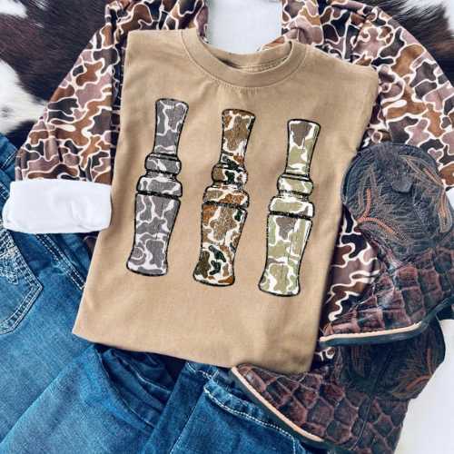 Duck call design men’s/boys sublimation T-shirt