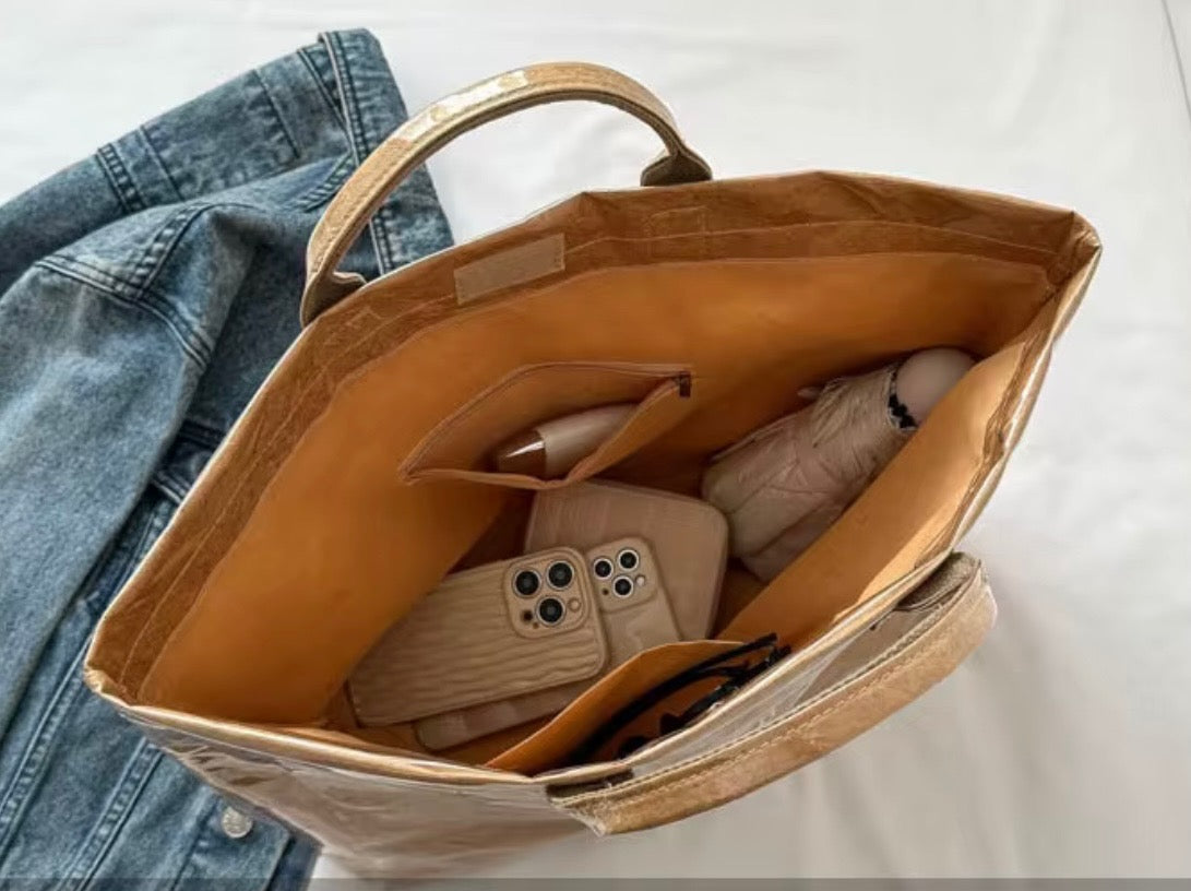 SC - ETA 9/30-10/14 Camo Print Vinyl TOTE BAG