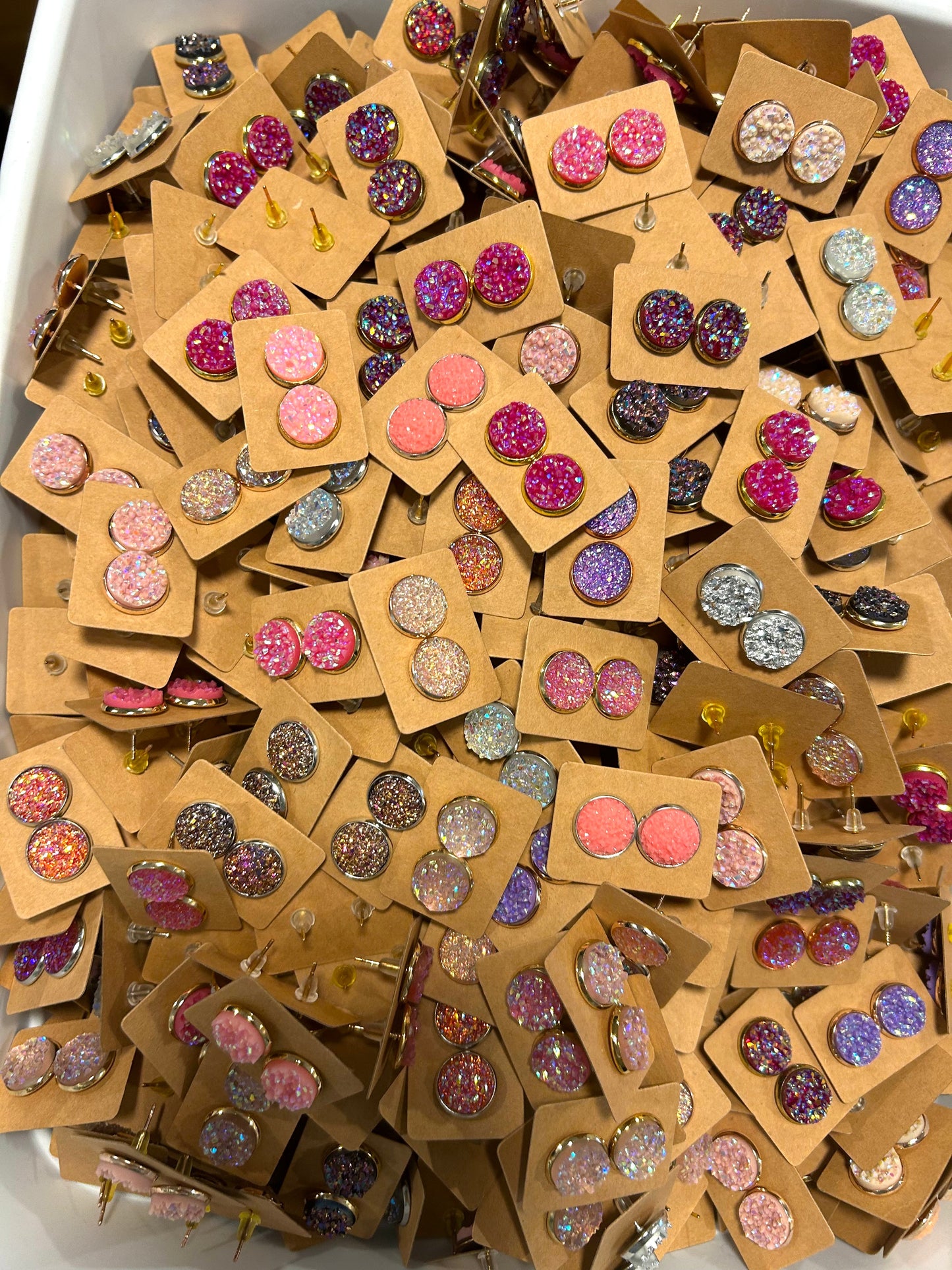 50 Cent Druzy Earrings CRAZY SALE