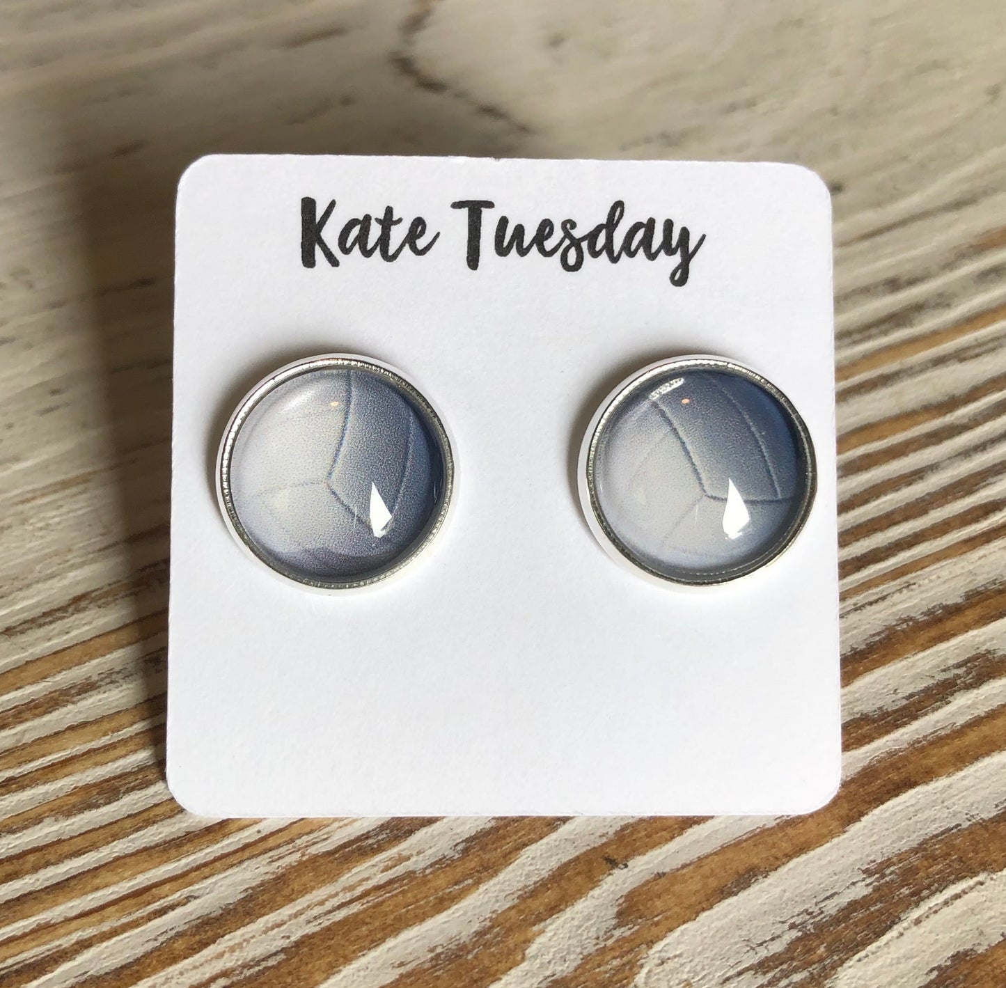 Volleyball Sport Stud 12mm Earrings
