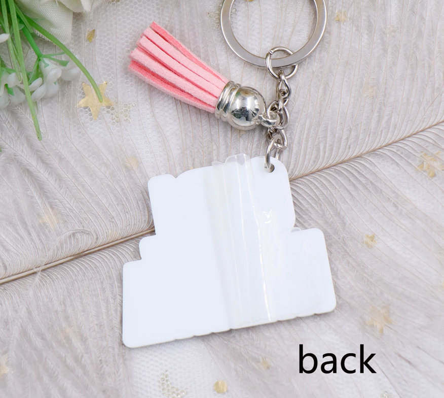 Girl Mama Pink Cheetah Keychain