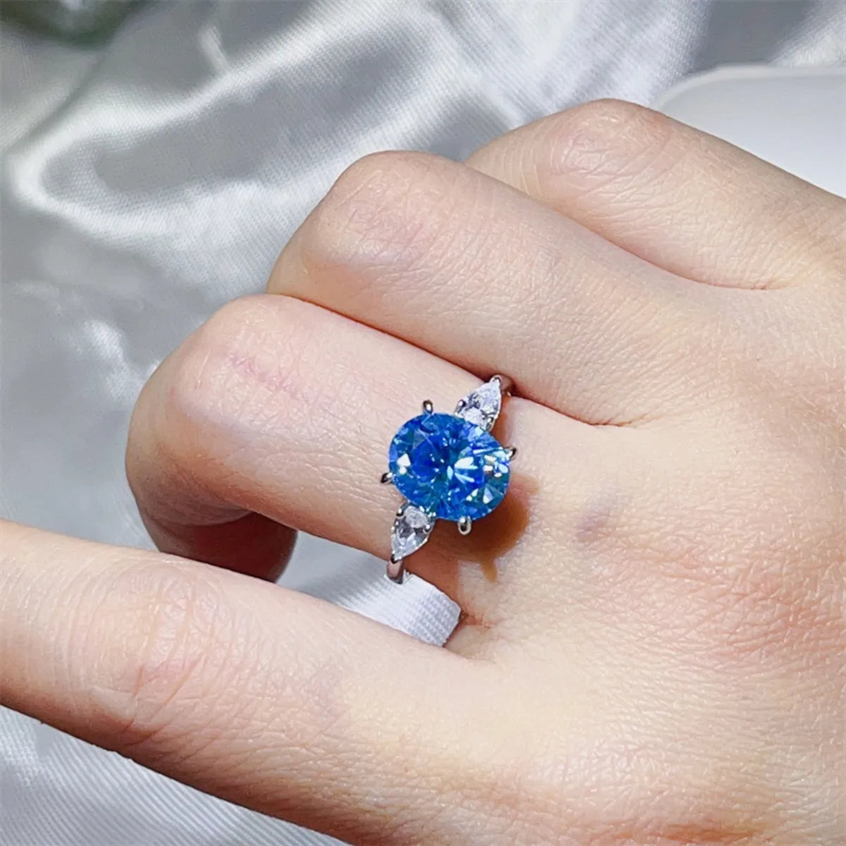 3 Carat Moissanite 925 Sterling Silver Ring