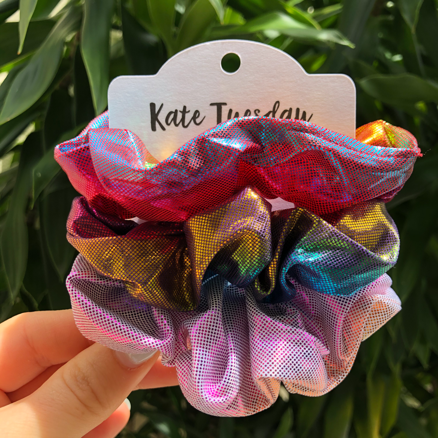 Metallic Shimmer Mermaid Scrunchie Set