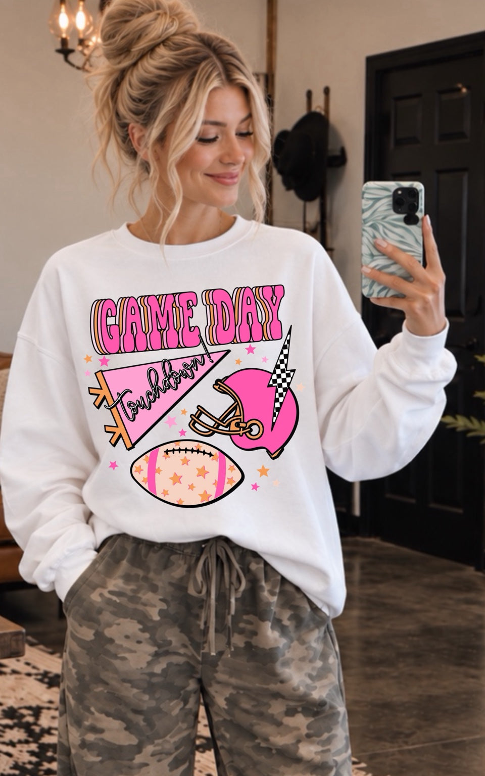 Game Day Touchdown Football Graphic Shirt