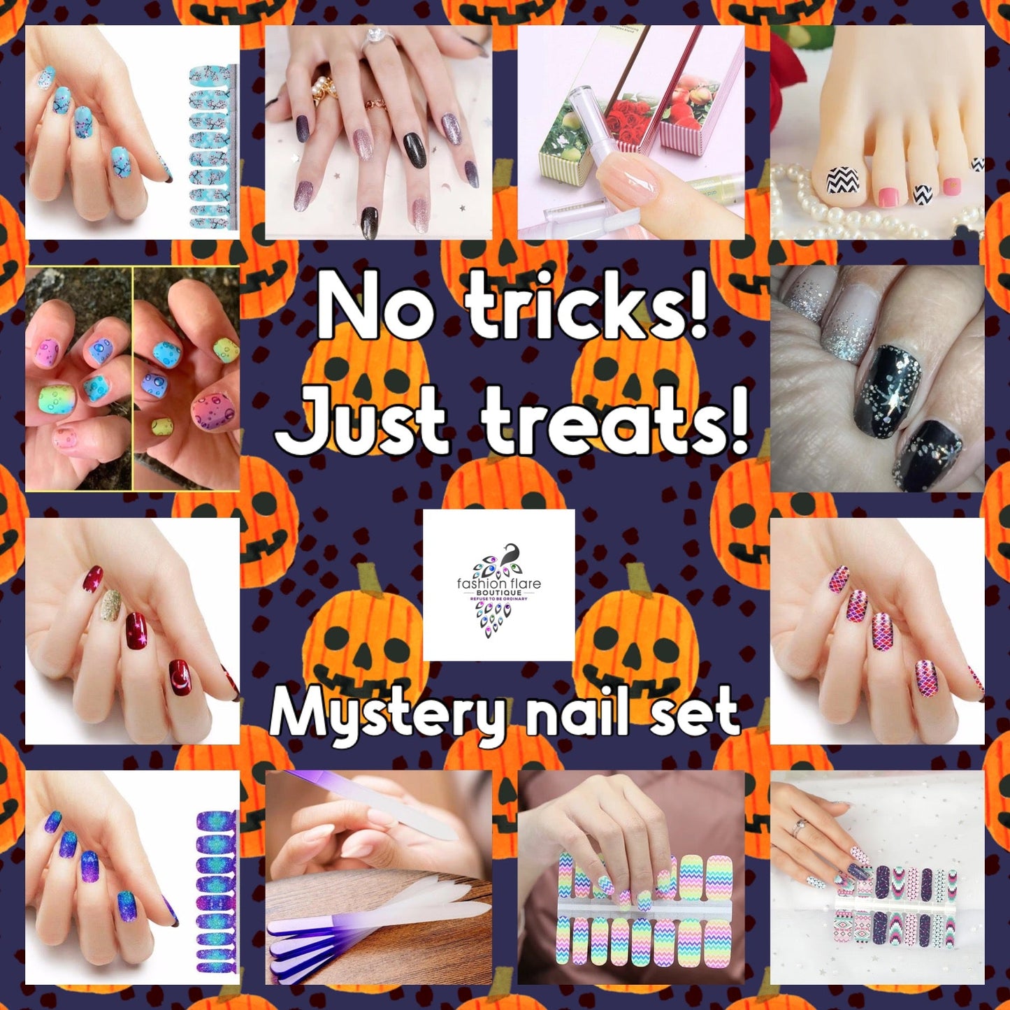 No Tricks, Just Treats! 10 Mystery Nail Polish Strips