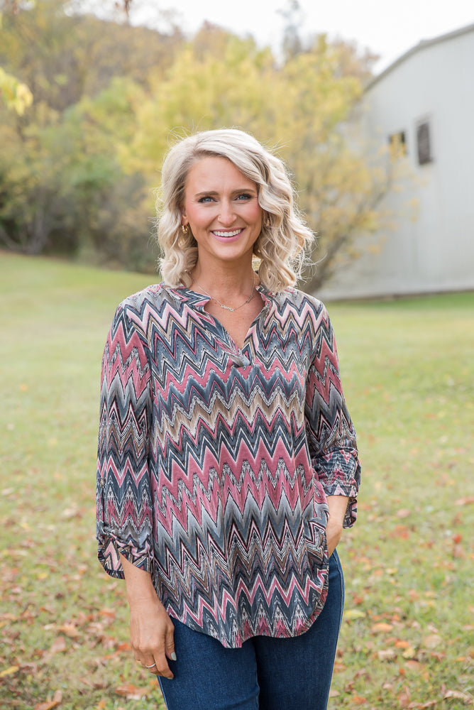 Dear Scarlett's The Lizzy Top Black & Teal (M)
