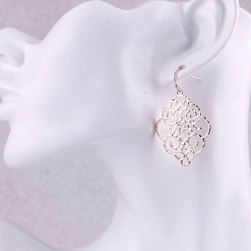 Moroccan Metal Hanging Earrings