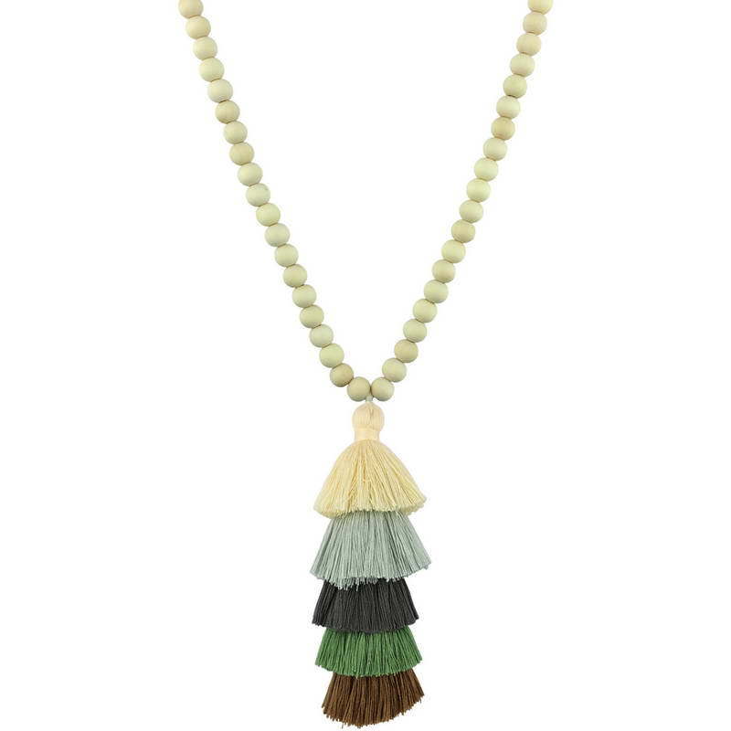 Beaded Tassel Spring Long Necklaces