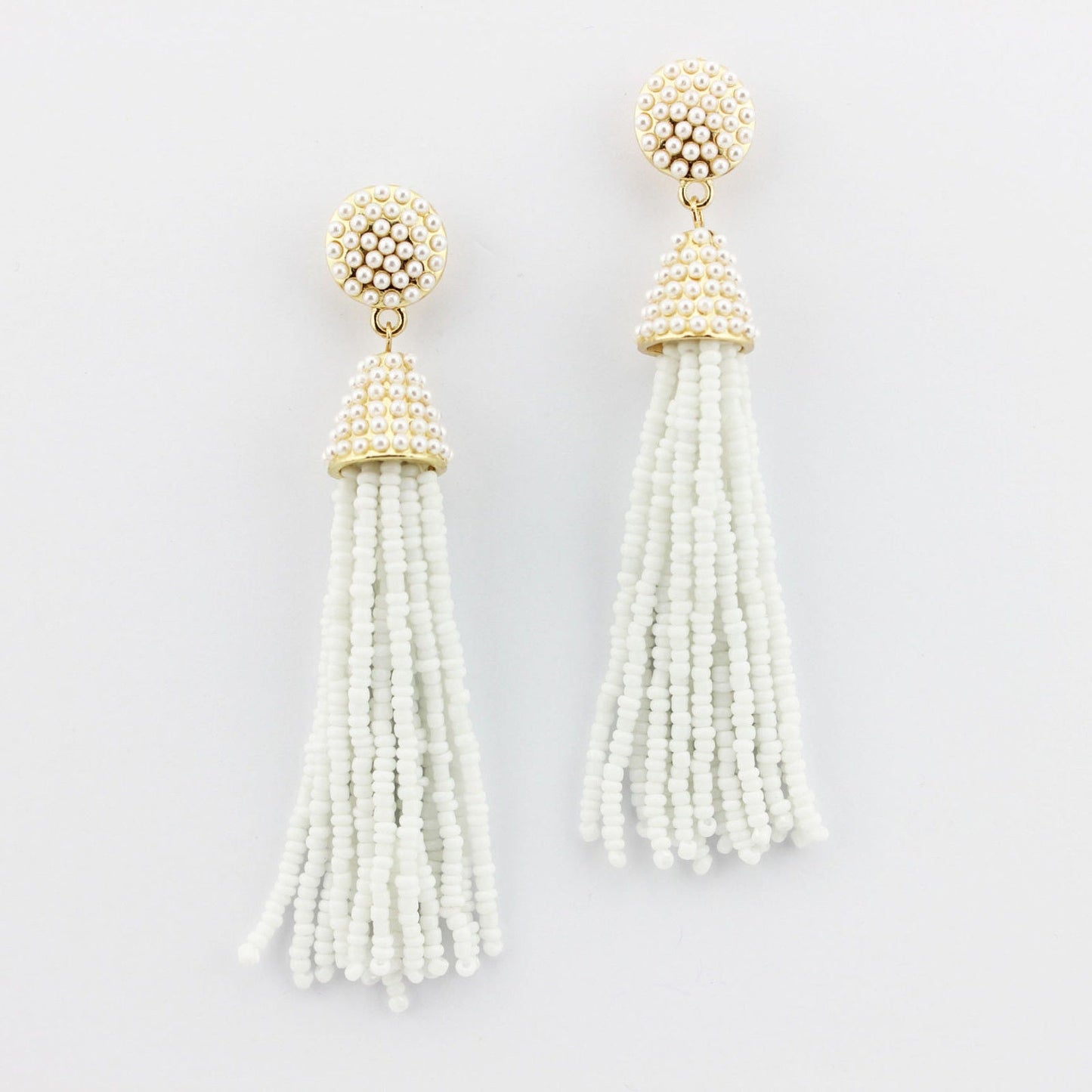 Beaded Tassel Hanging Spring Earrings