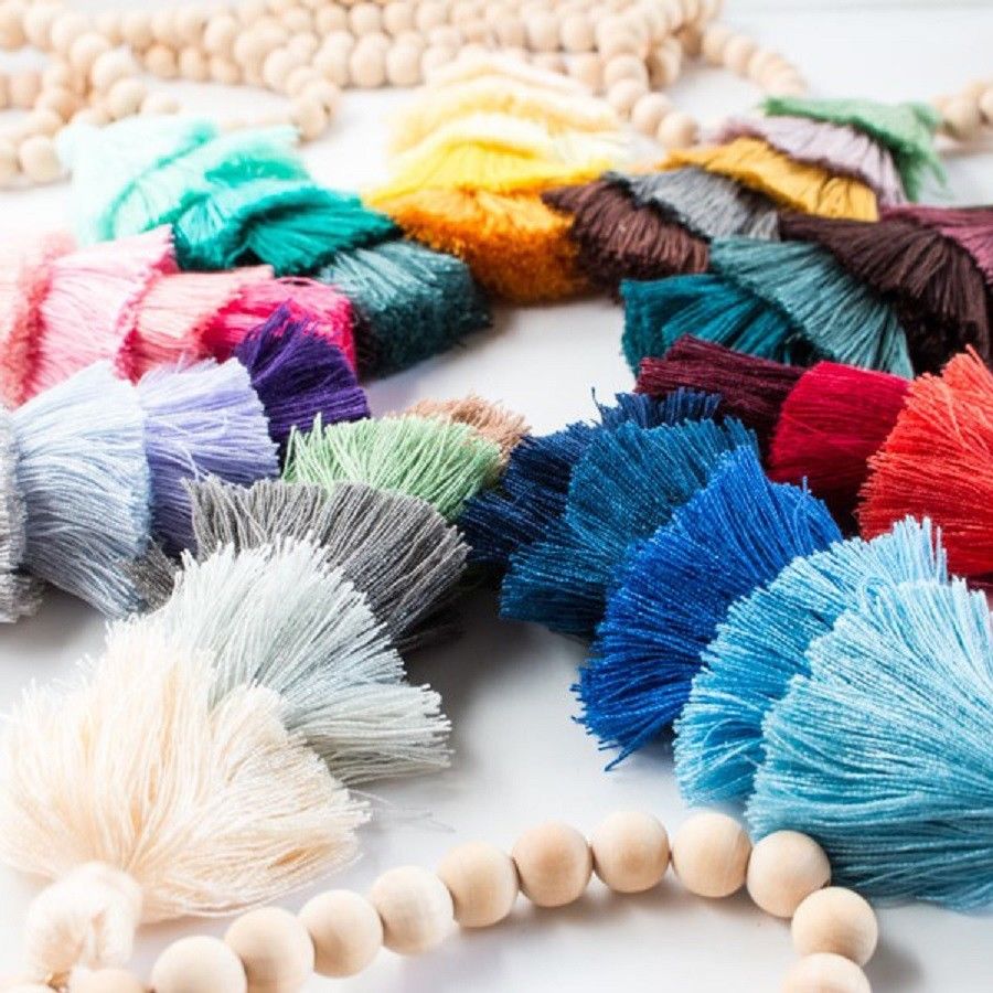 Beaded Tassel Spring Long Necklaces