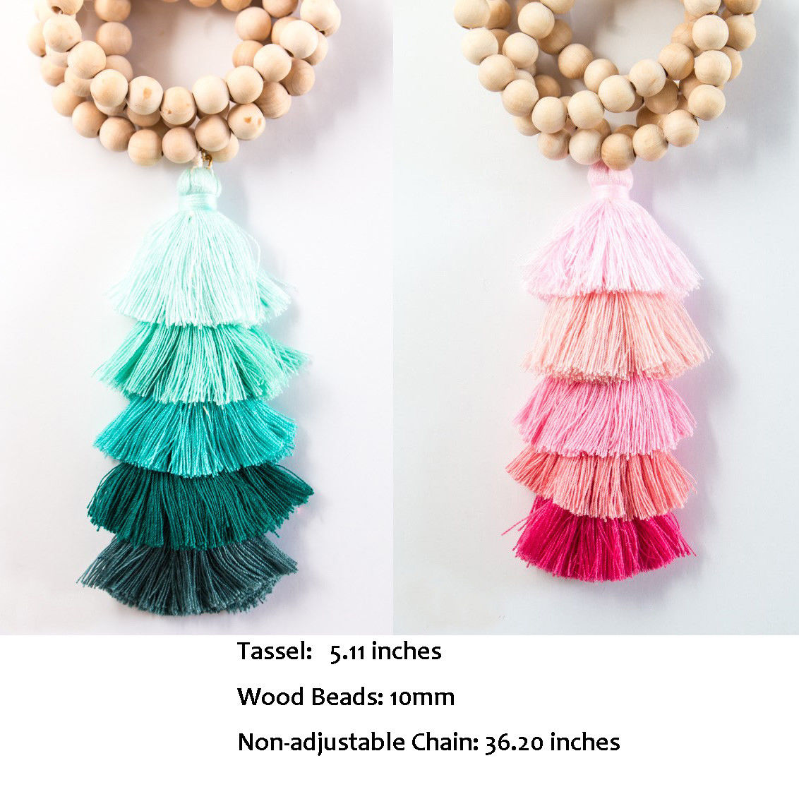 Beaded Tassel Spring Long Necklaces
