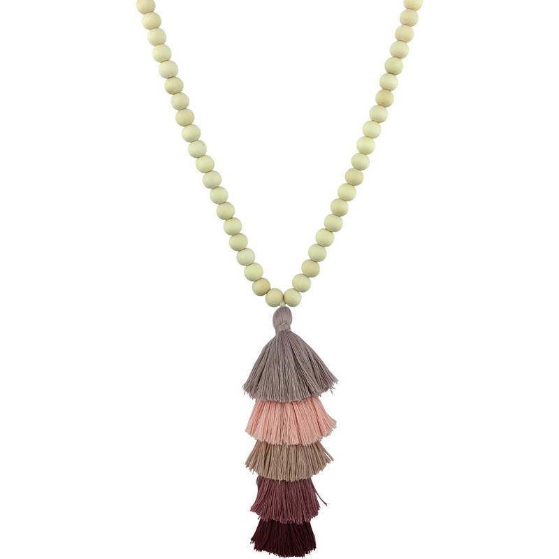 Beaded Tassel Spring Long Necklaces