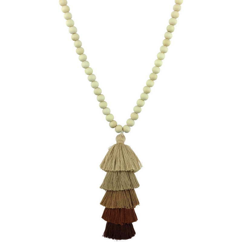 Beaded Tassel Spring Long Necklaces
