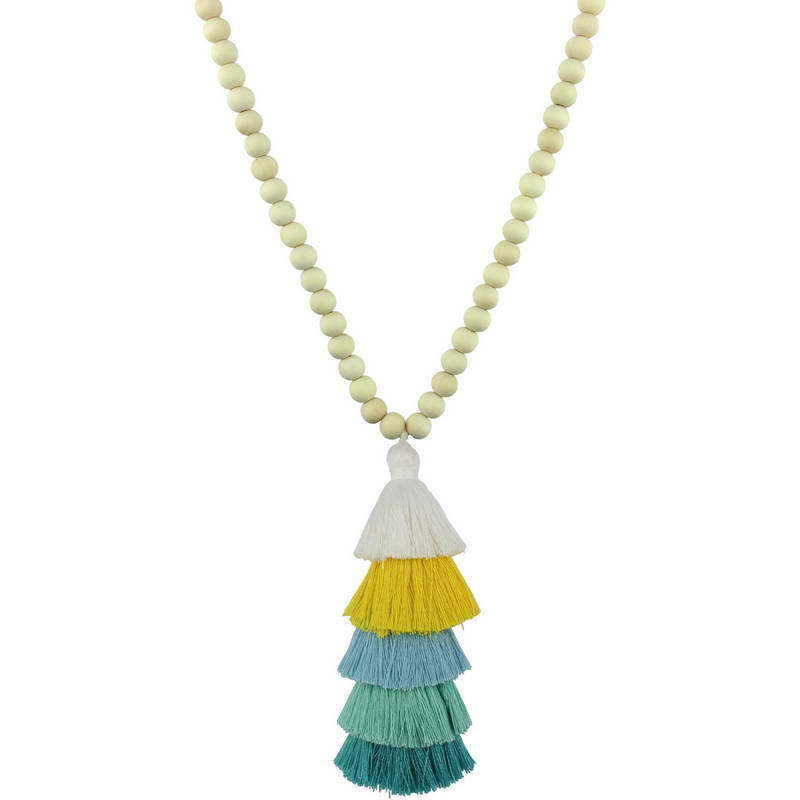 Beaded Tassel Spring Long Necklaces