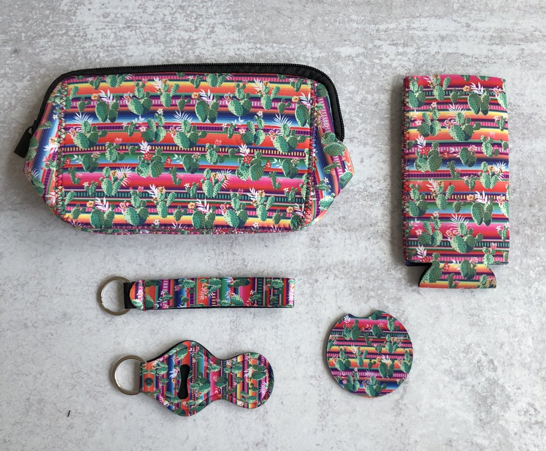 Serape Cactus Neoprene Set