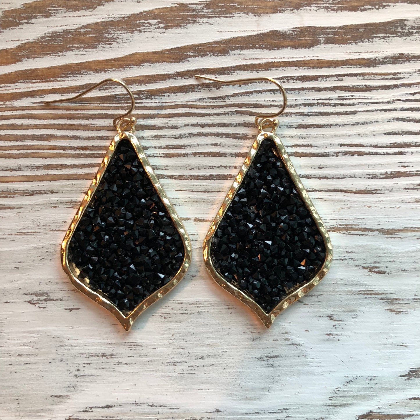 James Lily Rhinestone Sparkle Rock Earrings