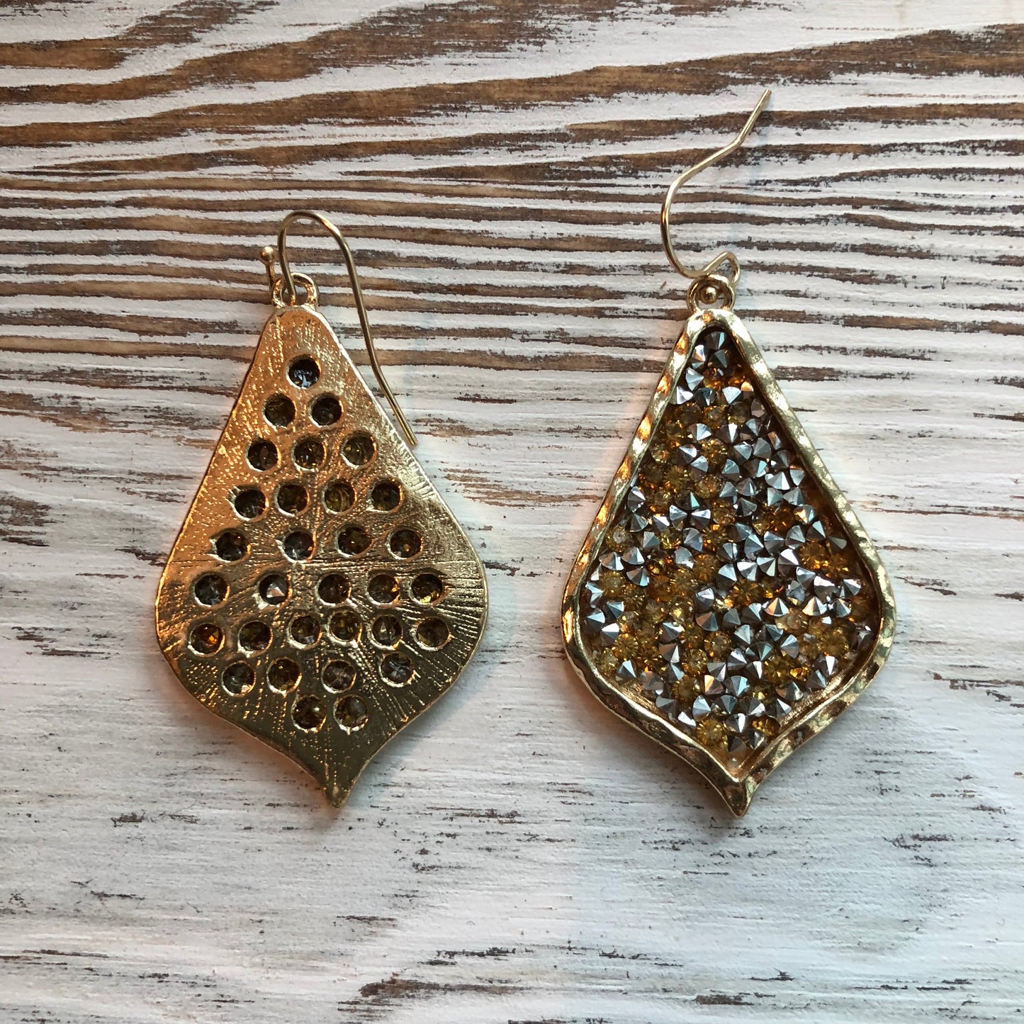 James Lily Rhinestone Sparkle Rock Earrings