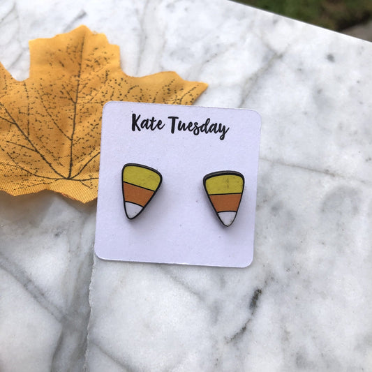 Candy Corn Earrings