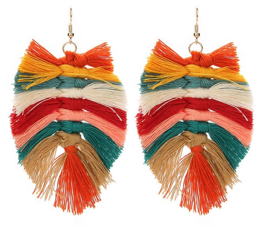 Fall Fringed Earrings
