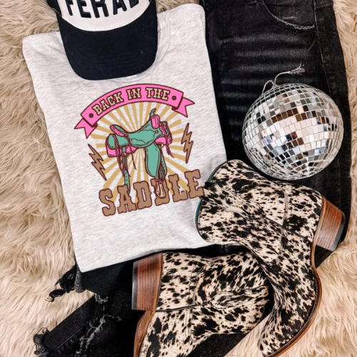 Back in the saddle Sublimation T-shirt