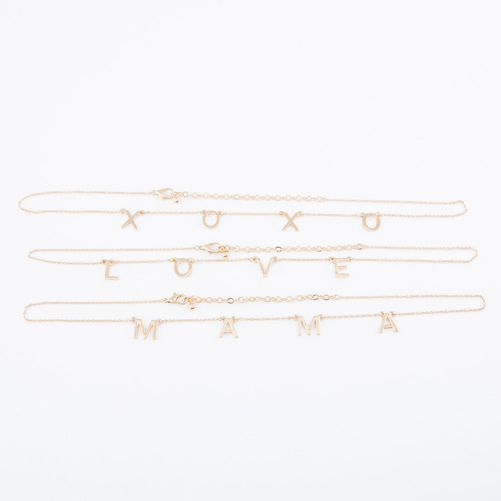 LOVE Gold Necklace