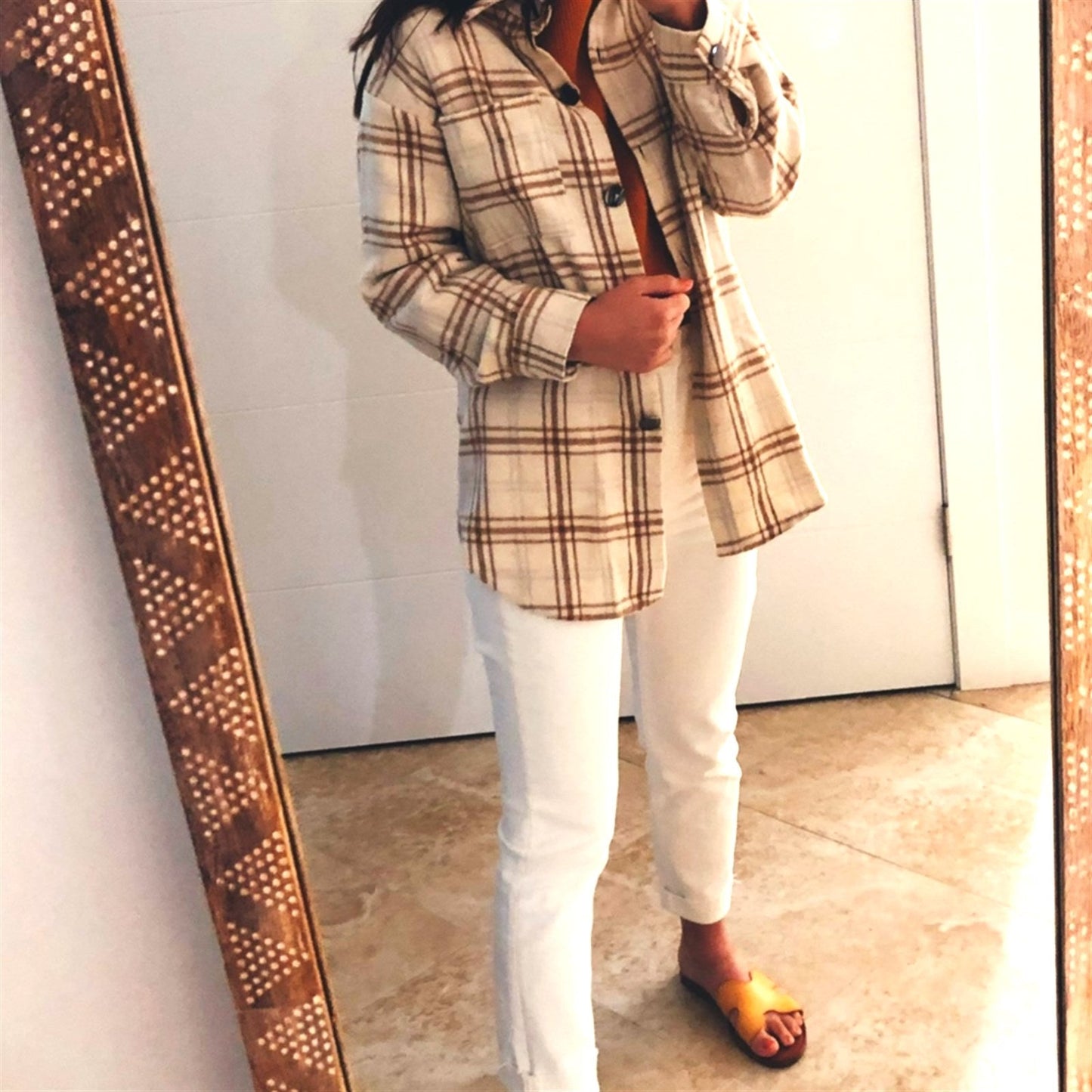 Soft Shacket Jacket Plaid