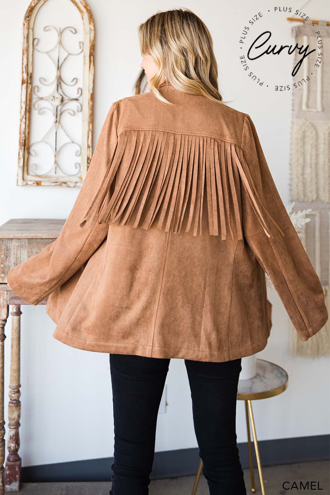 Calgary Fringe Blazer Plus Size
