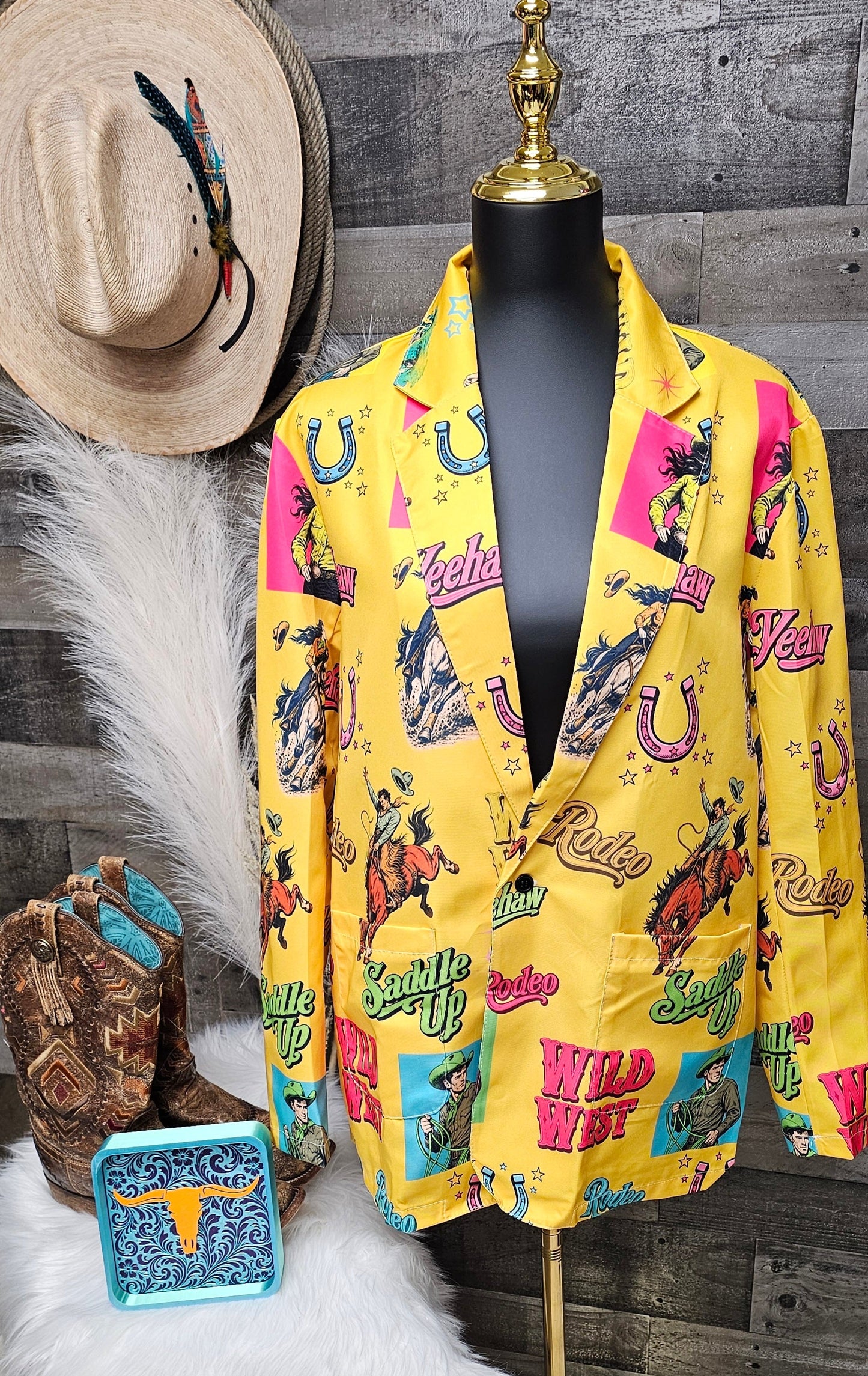 Baha Ranch The Last Roundup Blazer in Mustard