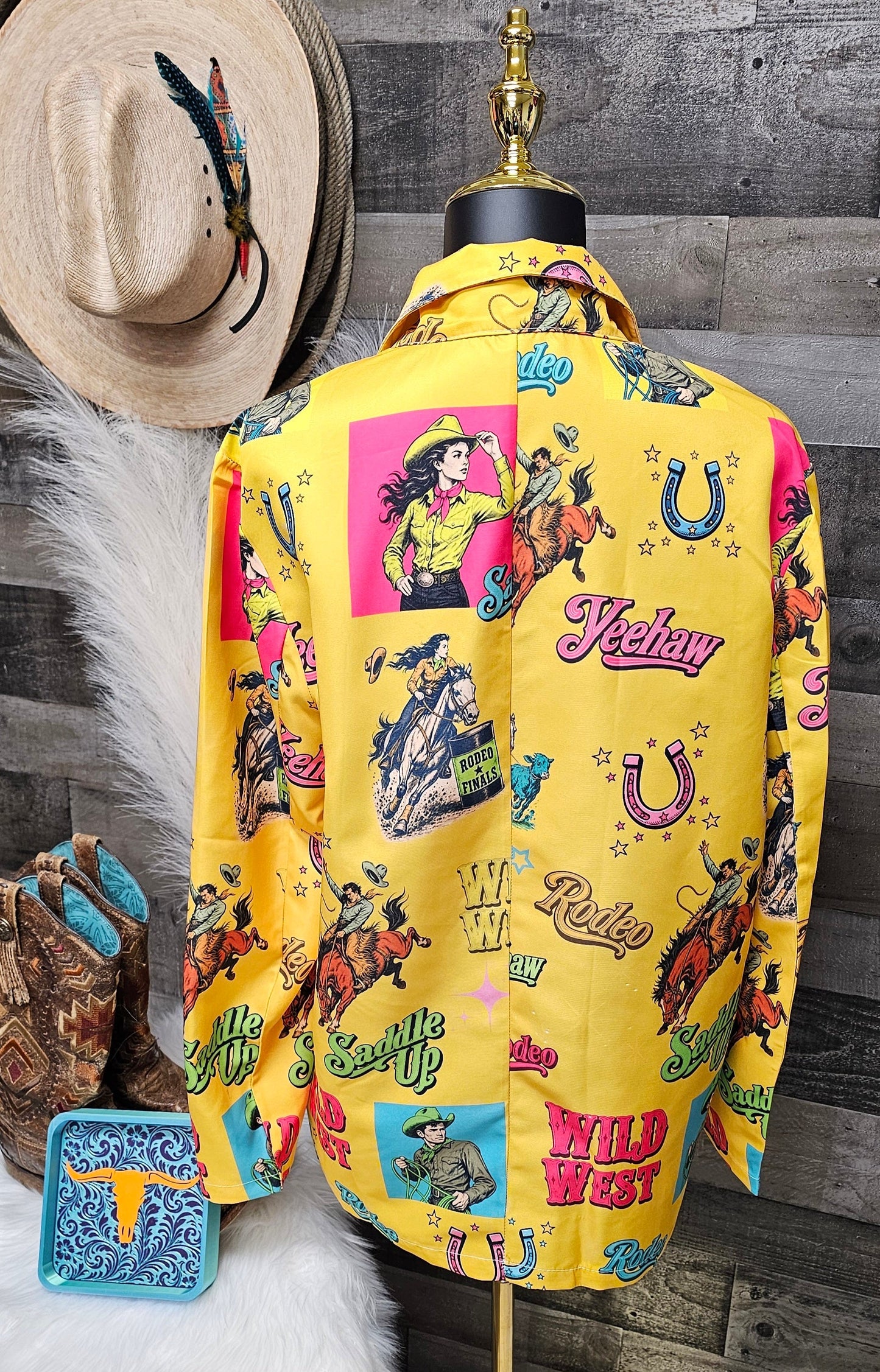 Baha Ranch The Last Roundup Blazer in Mustard