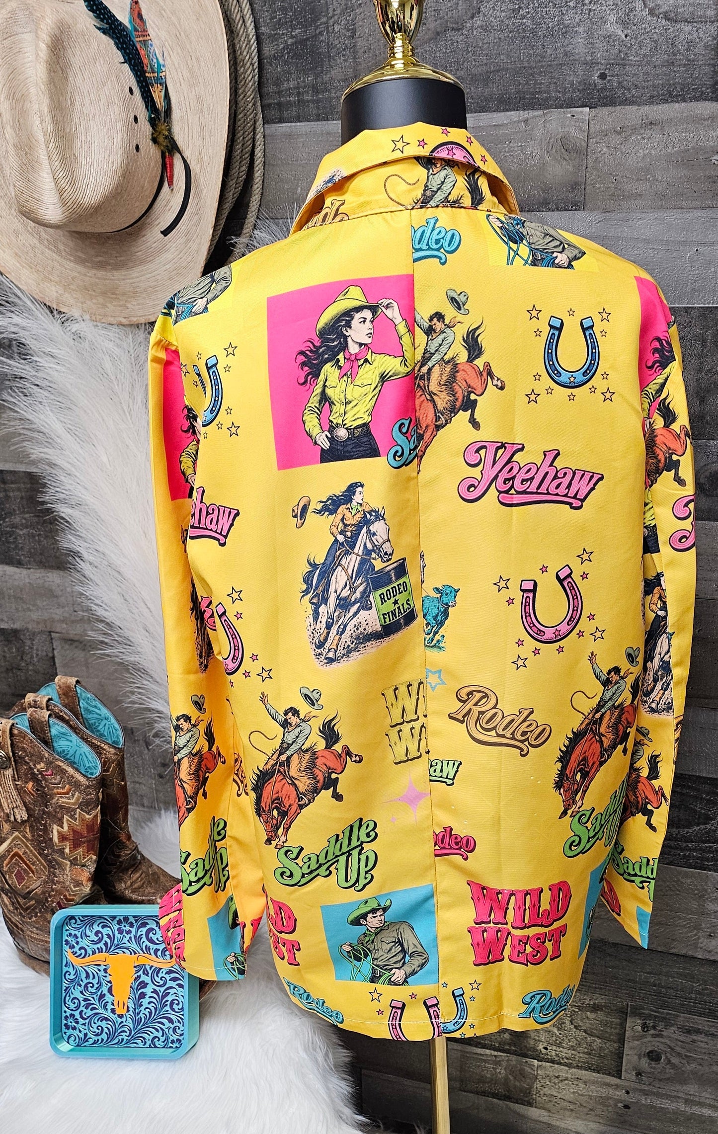 Baha Ranch The Last Roundup Blazer in Mustard