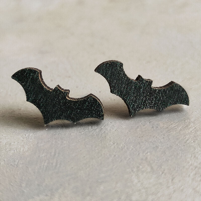 Halloween Wood Fall Stud Earrings
