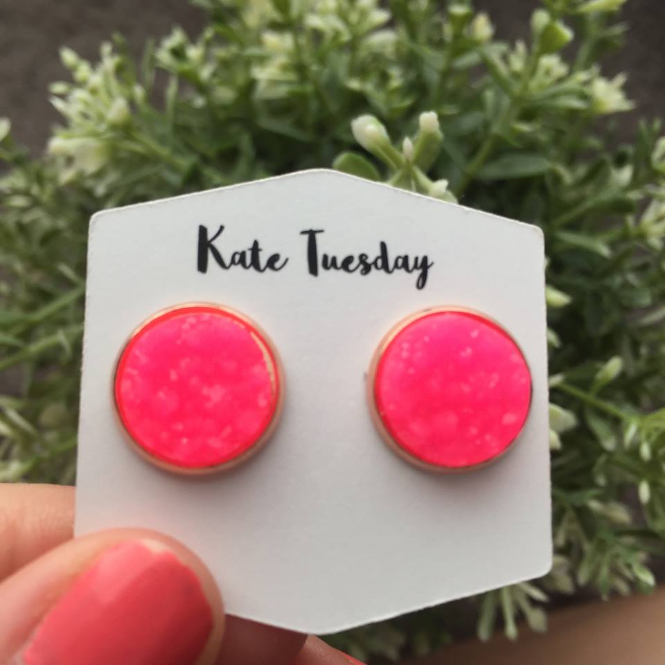 hot pink earrings
