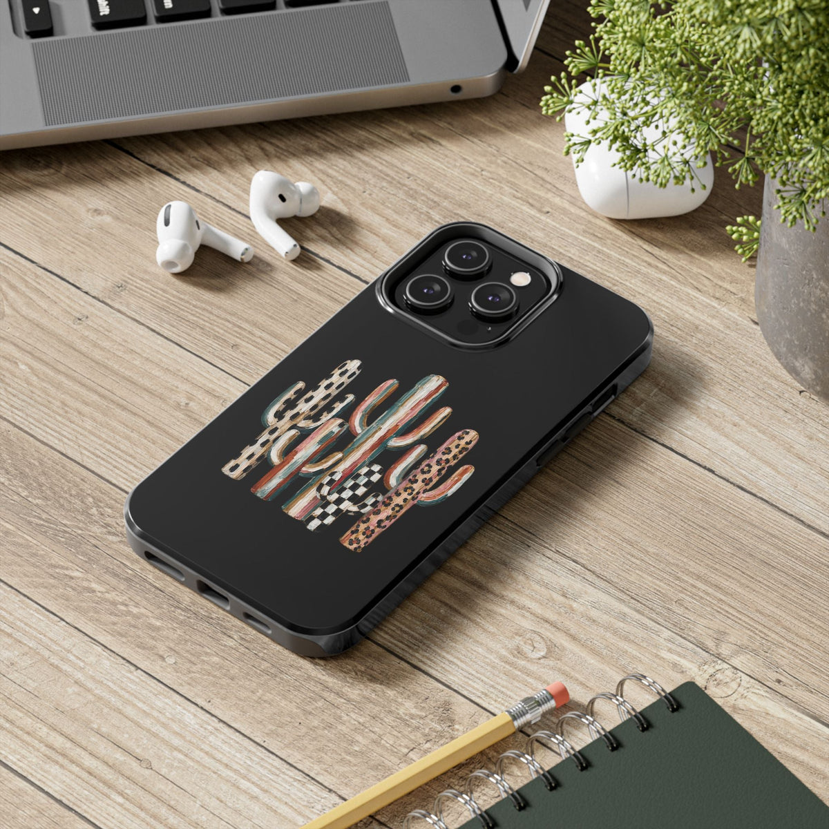 Boho Cactus Trio Phone Case | Tough Phone Case