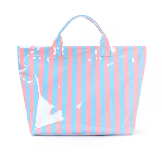 Summer Stripe Blue and Pink Trendy Bag